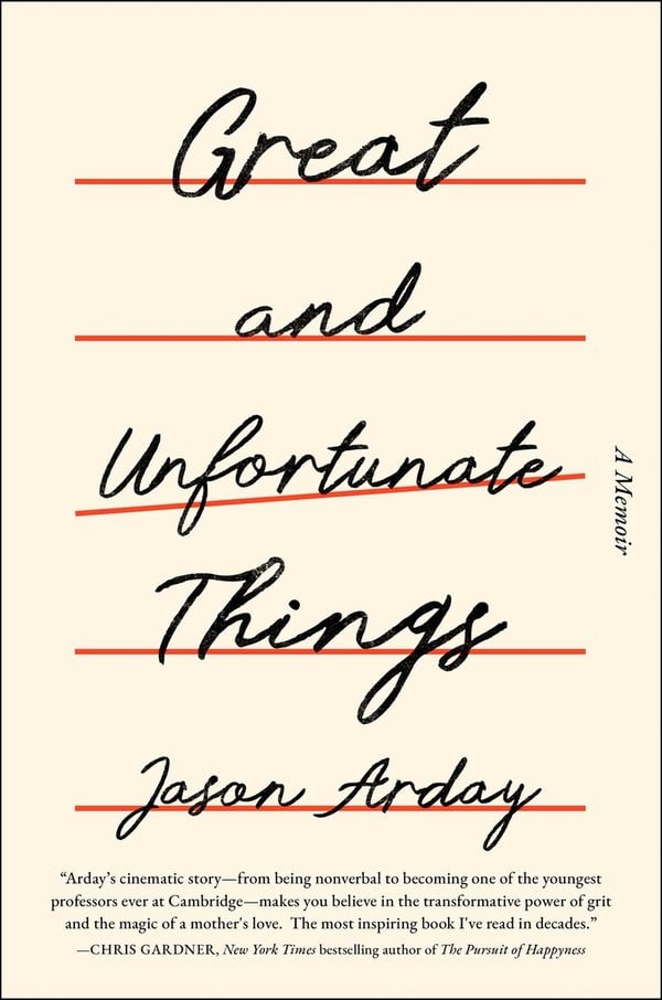 Great and Unfortunate Things by Jason Arday book cover