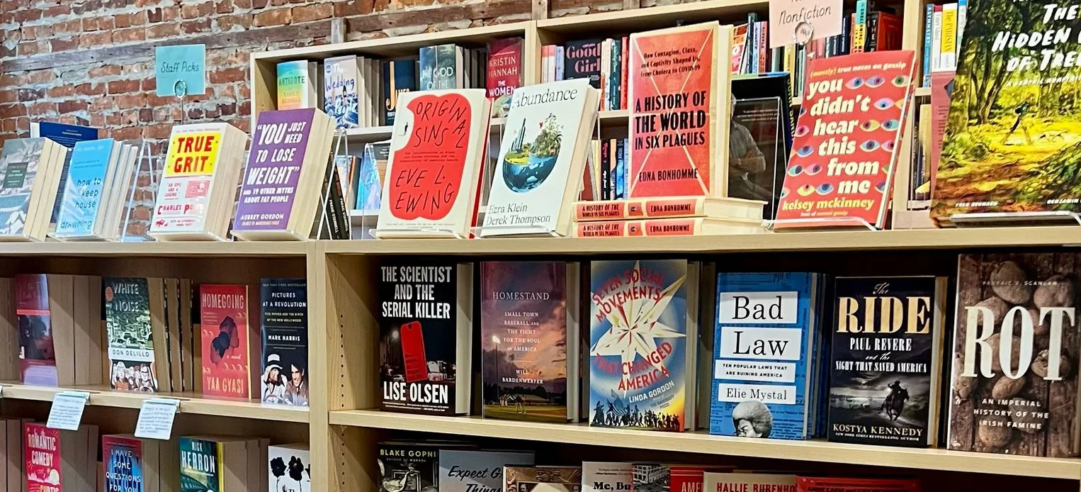 All My Friends Books — bookshelves inside the store