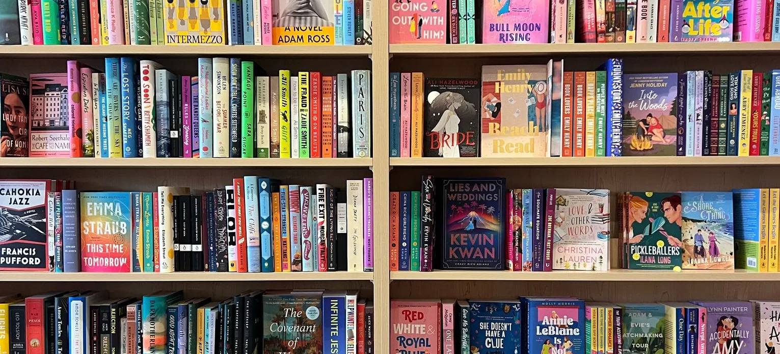 All My Friends Books — bookshelves inside the store