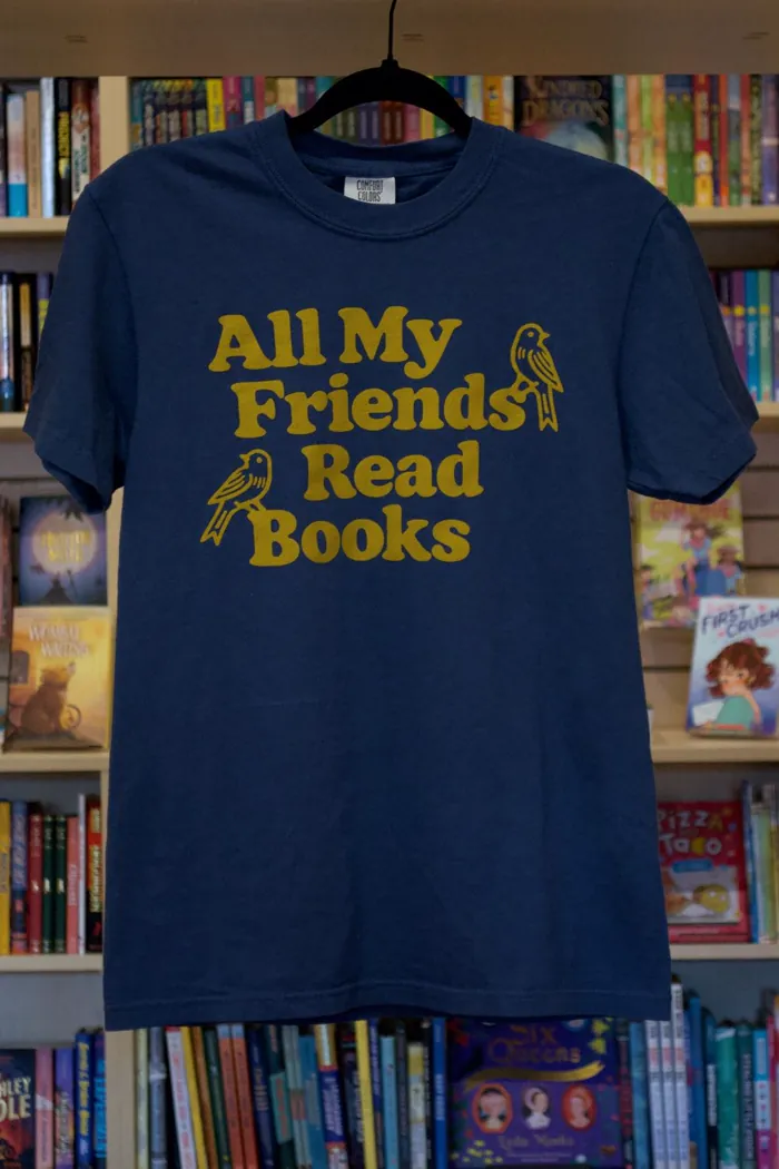 All My Friends Read Books t-shirt in Midnight